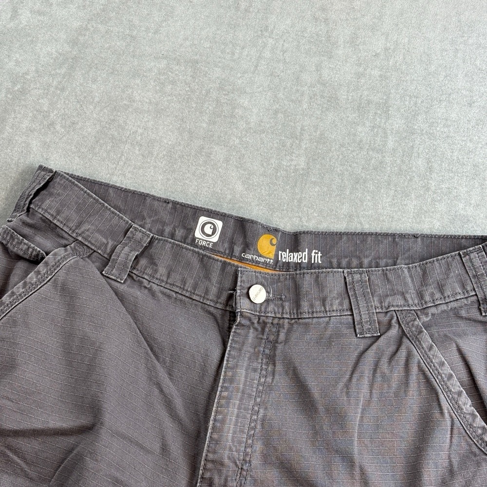 Carhartt Force Tappen Cargo Pant Grey Comfort‎ Y2K Relaxed Fit 101148 Men 36x30 - Picture 8 of 14